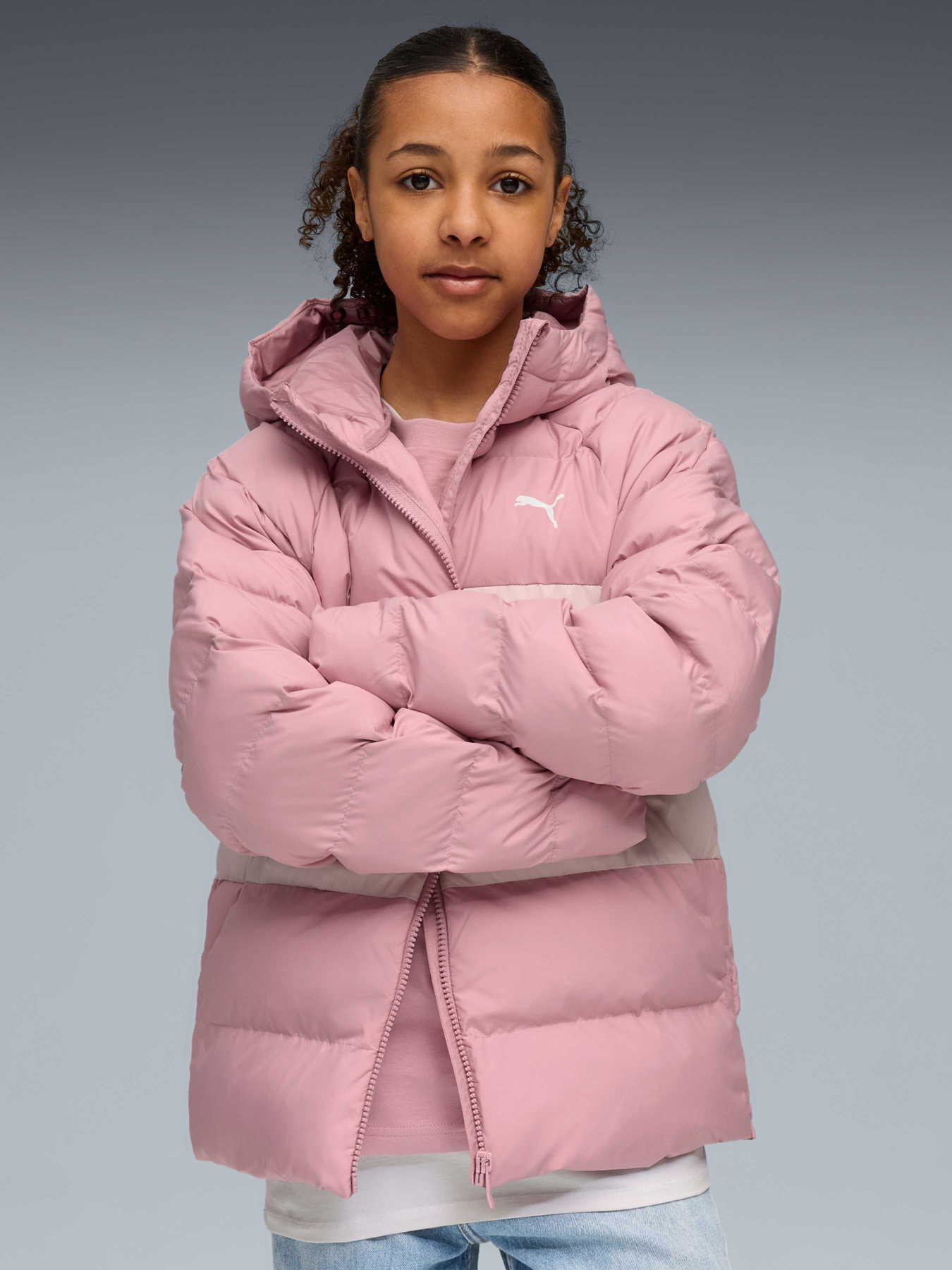 Демисезонная куртка PUMA Synthetic Hooded Puffer Jckt модель 688404 Фото