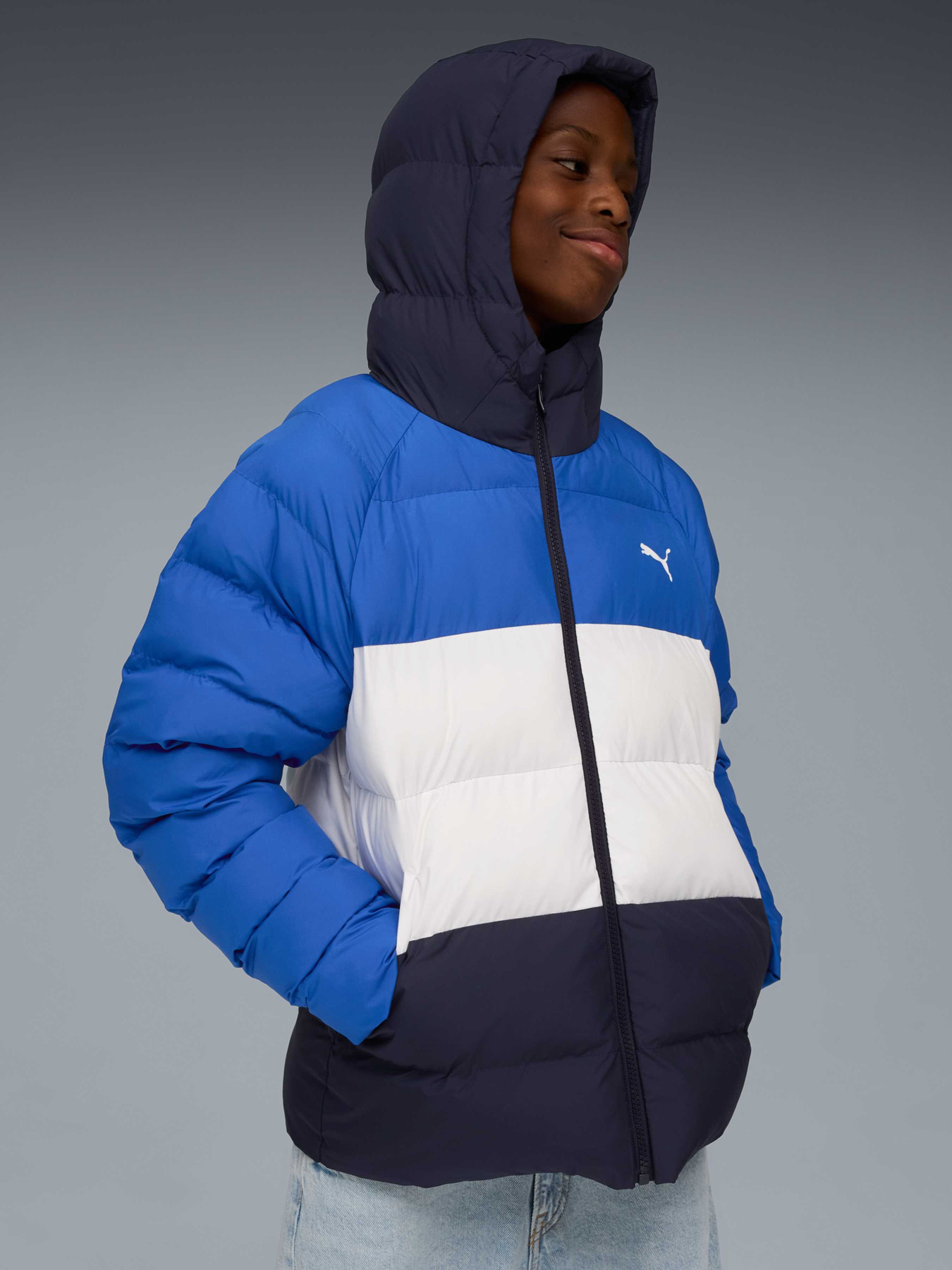 Демисезонная куртка PUMA Synthetic Hooded Puffer Jckt модель 688404 Фото