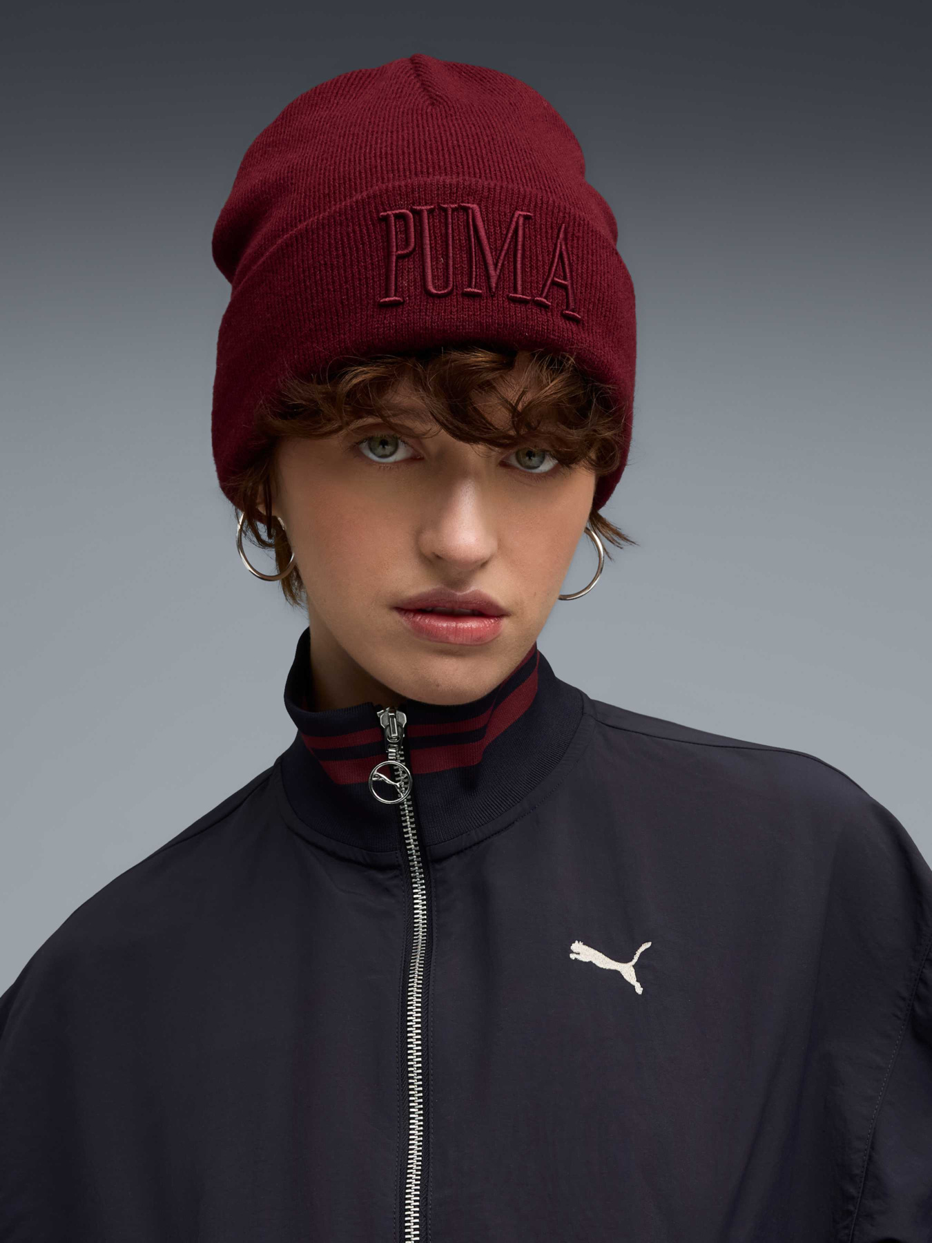 Шапка PUMA Classi Graphicmidcrownbeanie модель 026385 Фото