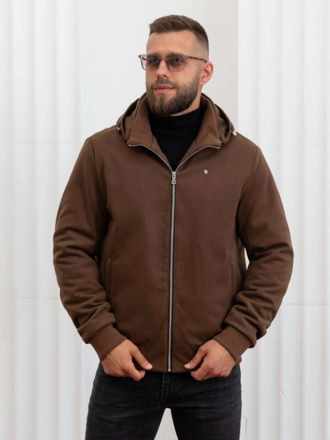 Зимняя куртка D&V couture модель 116-DVL-BR Фото