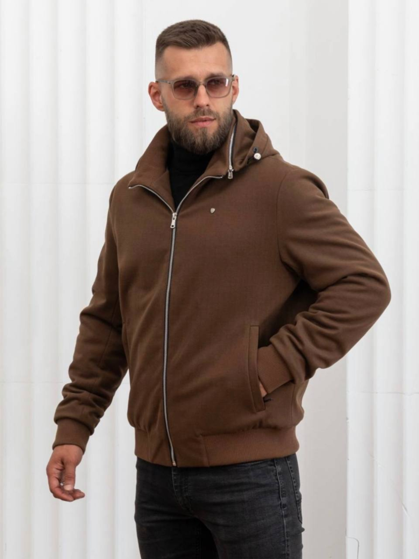 Зимняя куртка D&V couture модель 116-DVL-BR Фото