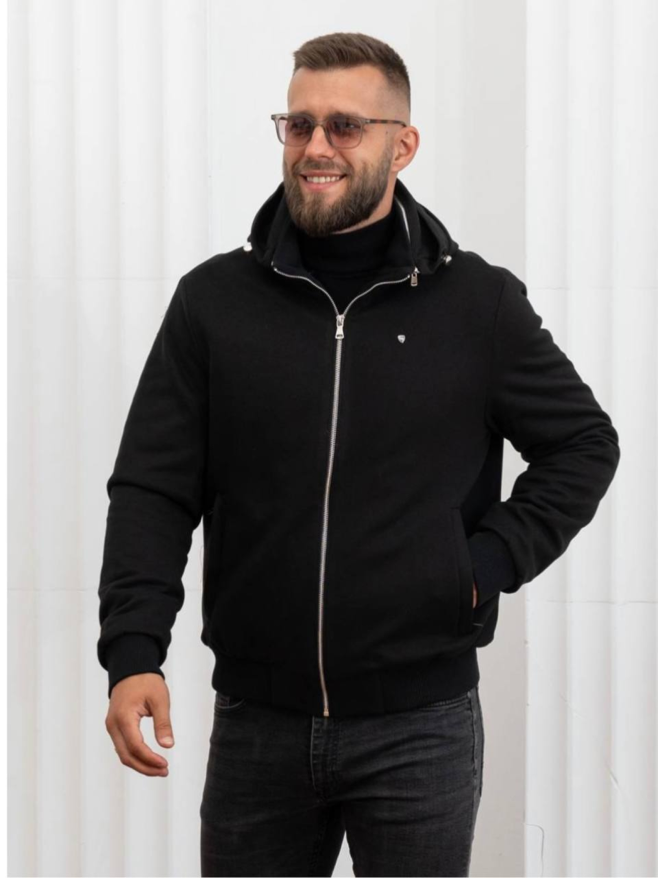 Зимова куртка D&V couture модель 116-DVL-BLCK Фото