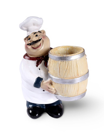 Держатель для зубочисток декоративный "Повар" MBM MY HOME модель DH-ST-02-1 WHITE Фото