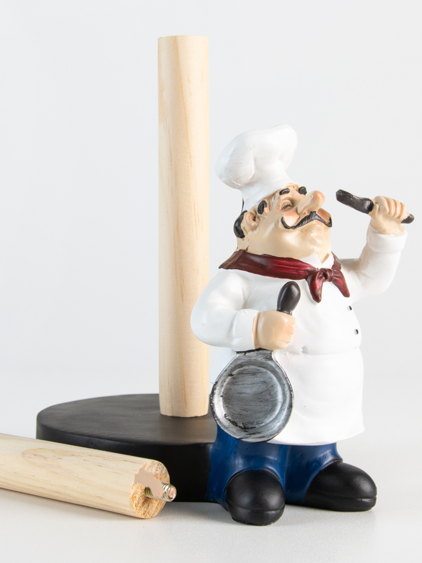 Держатель для бумажных полотенец декоративный "Повар" MBM HOME модель DH-ST-02-2 WHITE Держатель для бумажных полотенец декоративный "Повар" MBM HOME модель DH-ST-02-2 WHITE Фото