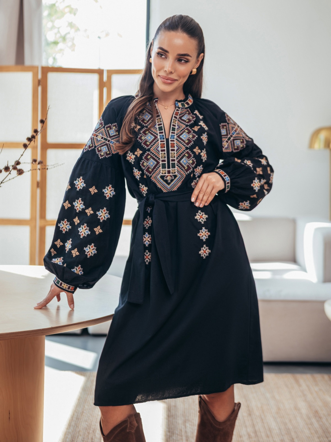 Вышитое платье Dressa модель 75775 Фото