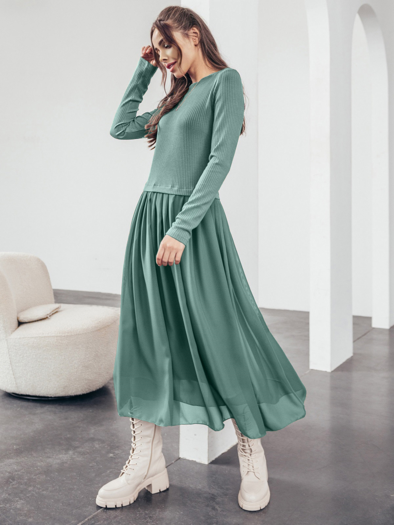 Платье миди Dressa модель 57604 Фото