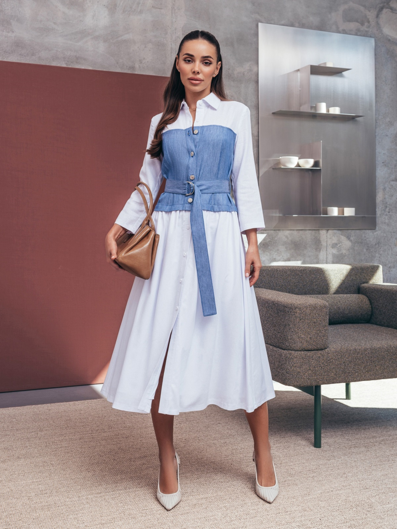 Платье миди Dressa модель 75855 Фото