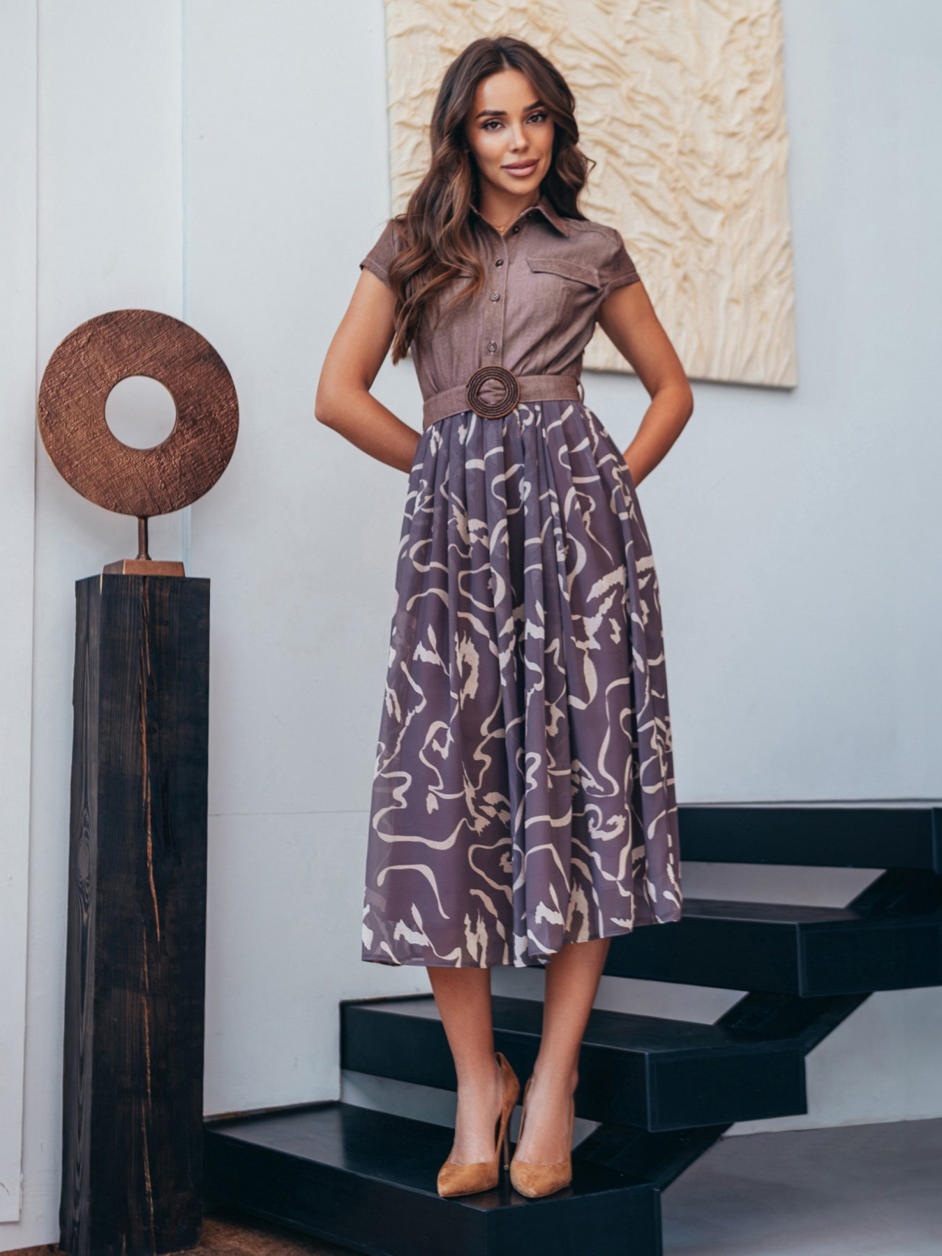 Платье миди Dressa модель 75873 Фото