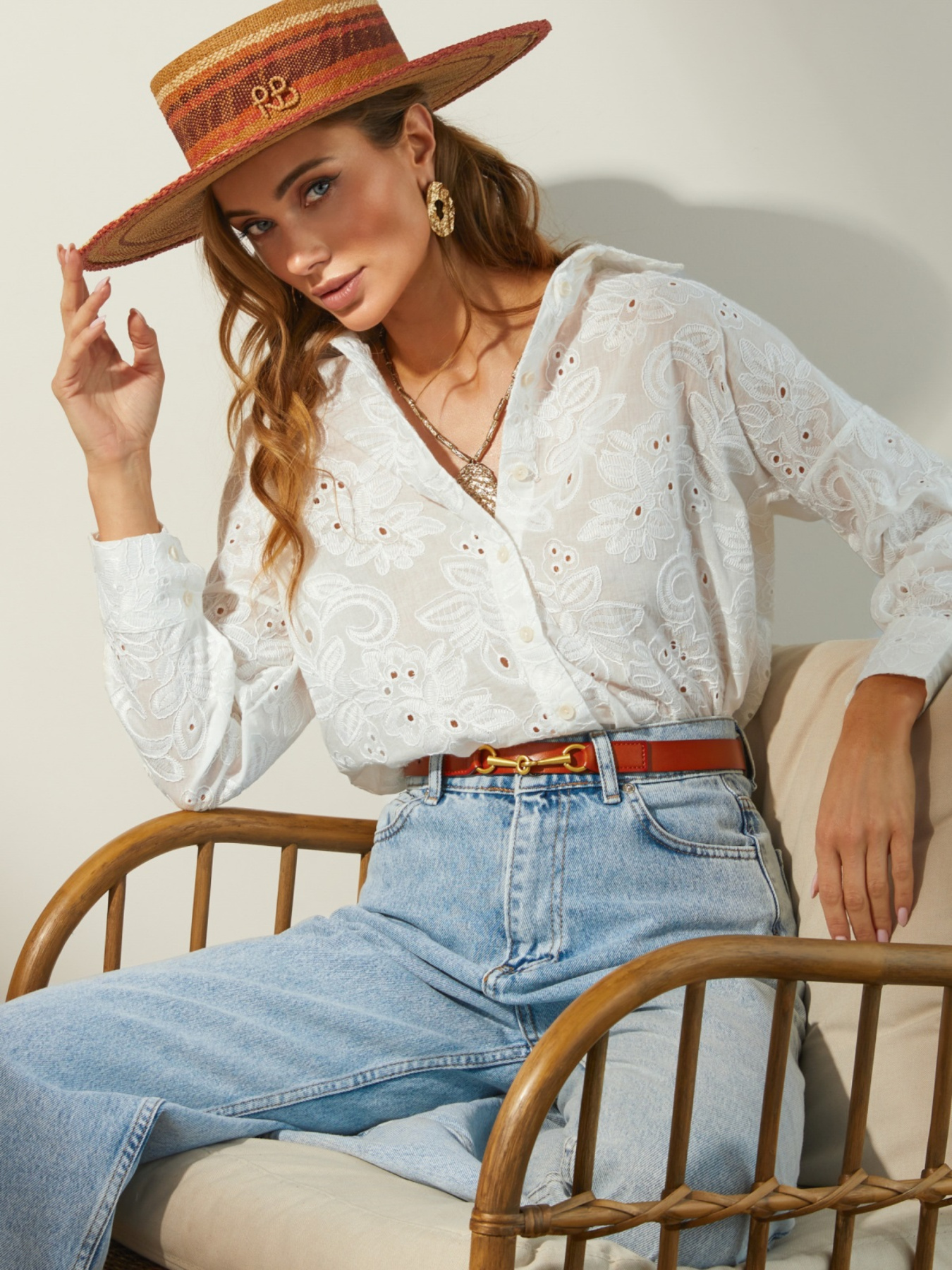 Вышитая рубашка Dressa модель 74201 Фото