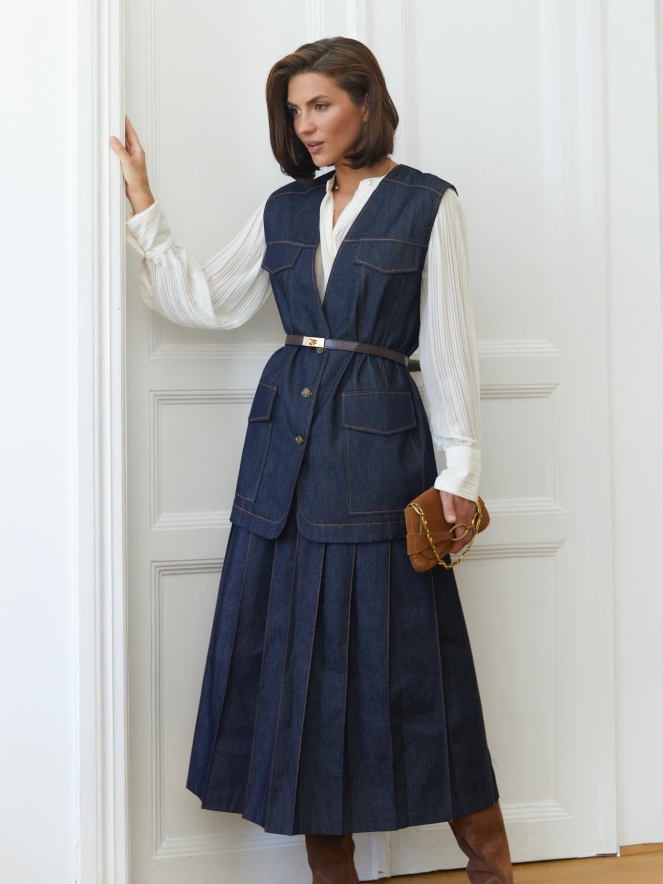 Джинсовая юбка Dressa модель 75904 Фото