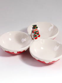 Менажница "Рождество" MBM HOME модель KP-83 RED/WHITE Фото