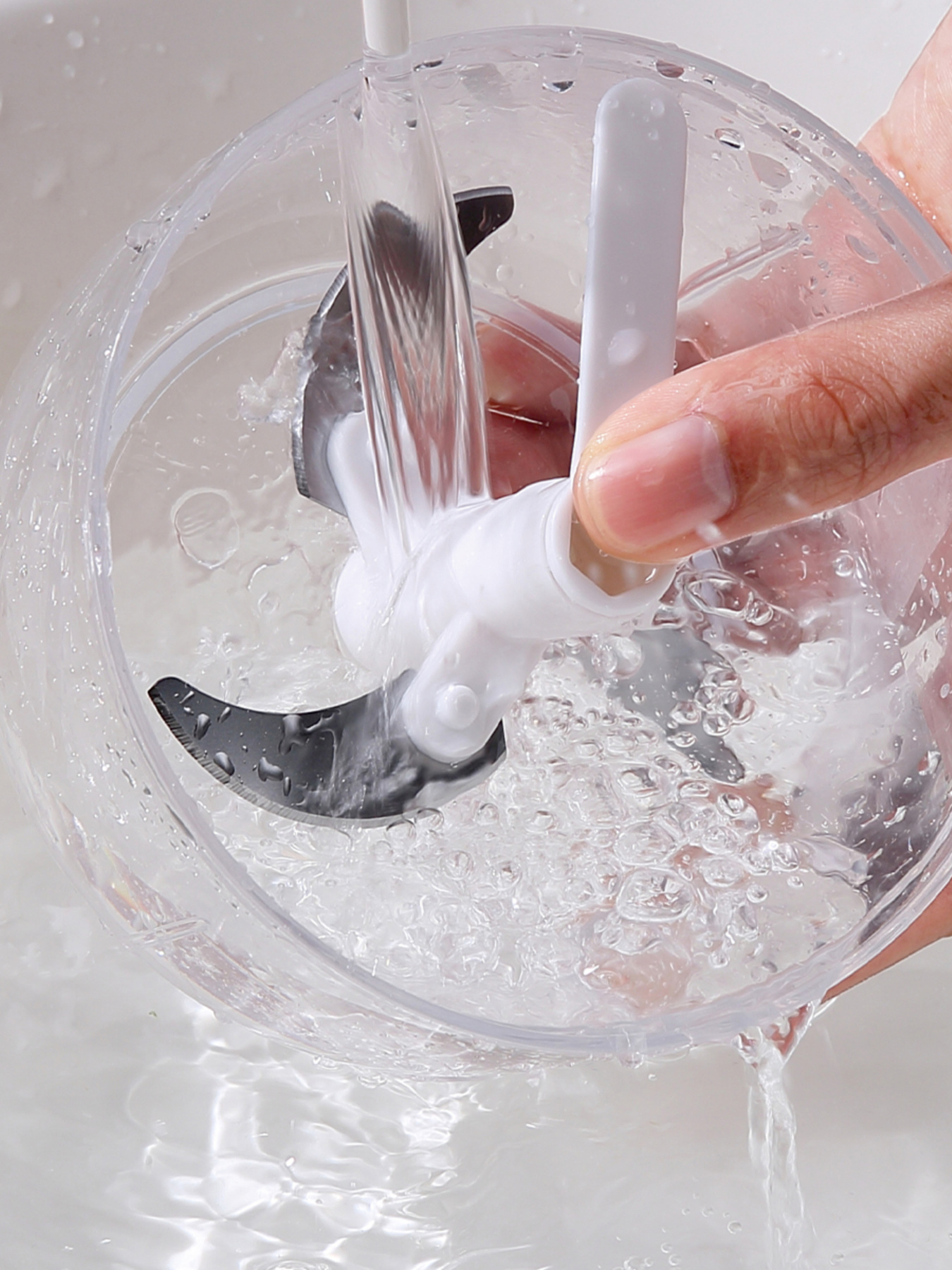 Подрібнювач механічний з трьома лезами MBM HOME модель KP-05 T/GRAY Фото