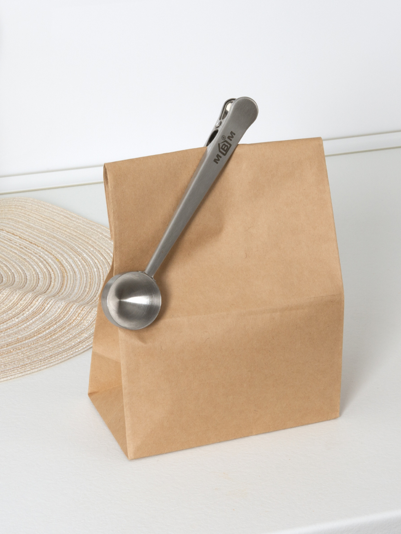 Зажим с ложкой из нержавеющей стали MBM MY HOME модель KP-22 SS Фото