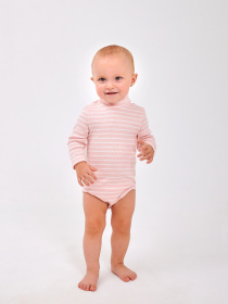 Боди-гольф SMIL Полоска розовая модель smil_102773-poloska-rozovaa Фото