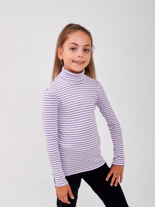 Водолазка SMIL модель smil_114020-poloska-sirenevaa Фото