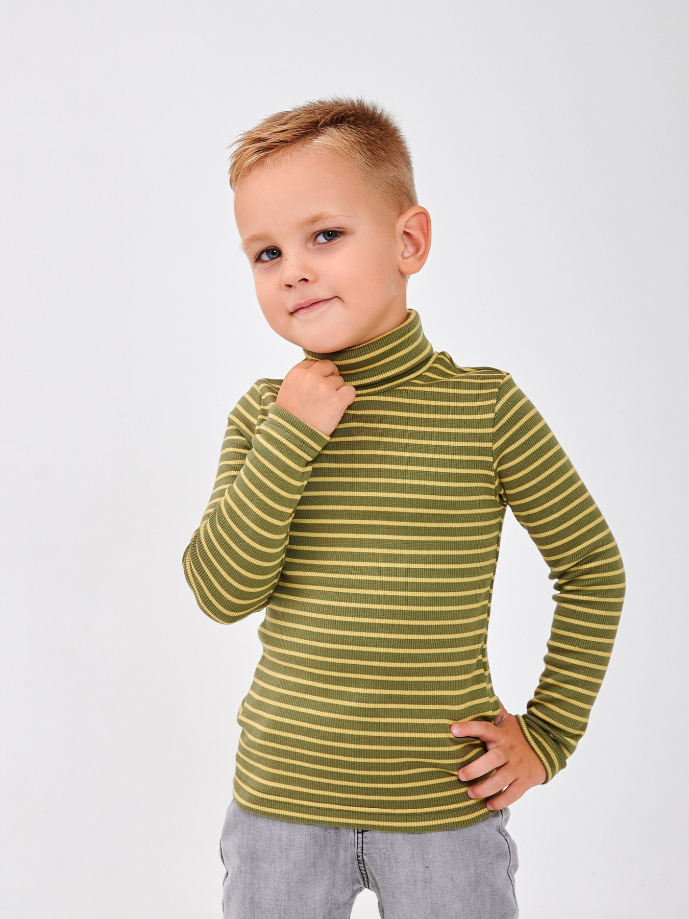 Водолазка SMIL модель smil_114027-poloska-haki Фото