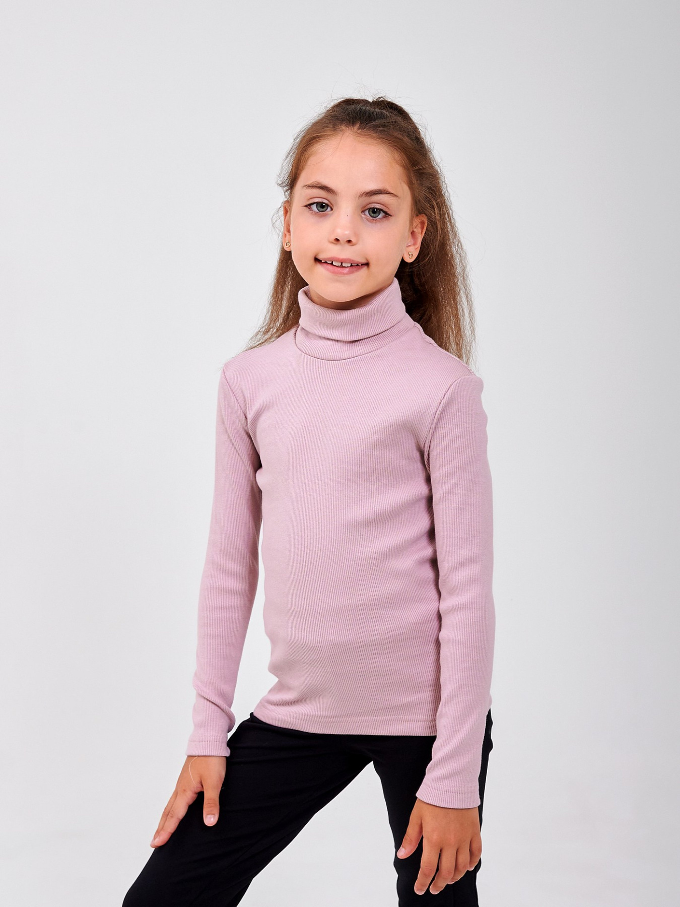 Водолазка SMIL модель smil_114020-sero-lilovyj Фото