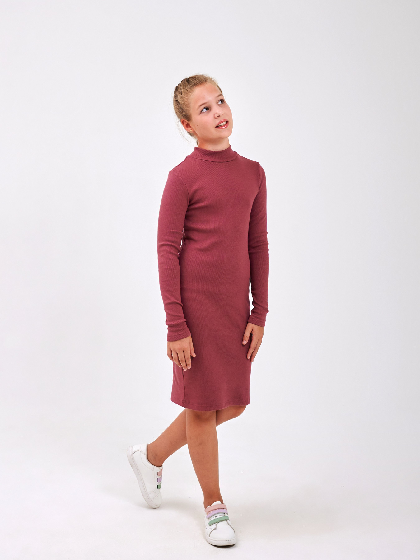 Платье миди SMIL модель smil_120439-slivovyj Фото