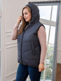 Жилет с утеплителем UVENTUM модель 00125-mt-grey Фото