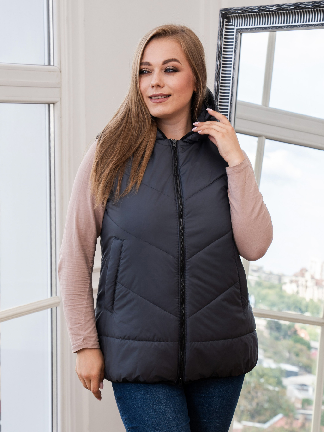 Утеплений жилет UVENTUM модель 00125-mt-grey Фото