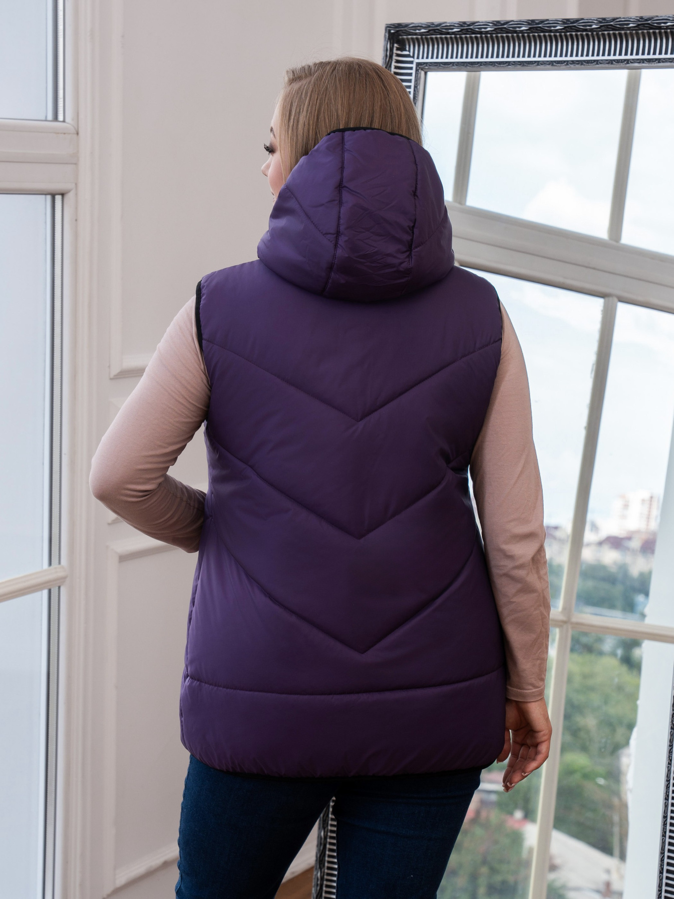 Жилет с утеплителем UVENTUM модель 00125-mt-lilac Фото
