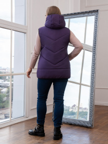 Утеплений жилет UVENTUM модель 00125-mt-lilac Фото