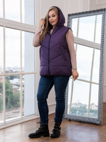 Утеплений жилет UVENTUM модель 00125-mt-lilac Фото