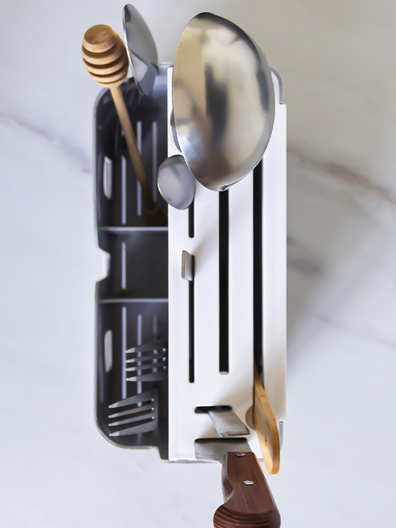 Подставка для кухонных принадлежностей MBM MY HOME модель KP-55 GRAY/WHITE Фото