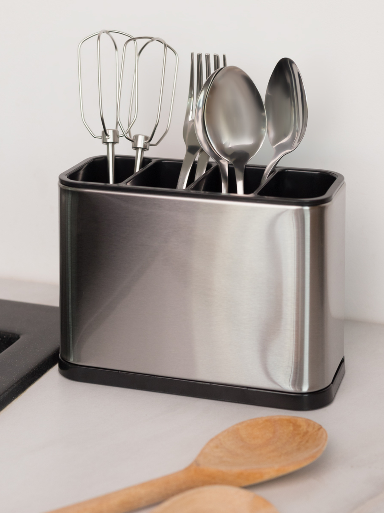 Органайзер для кухонного приладдя MBM HOME модель KP-65 SS/BLACK Фото