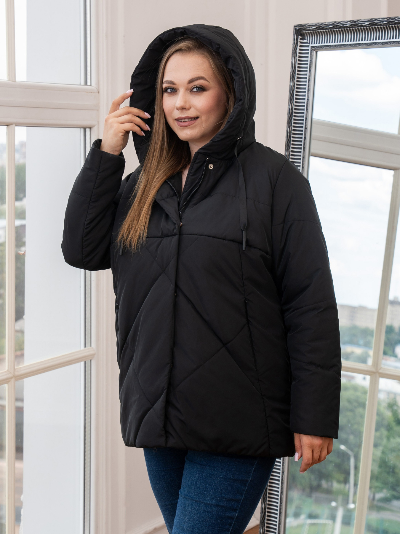 Демисезонная куртка UVENTUM модель 00157-mt-BLC Фото