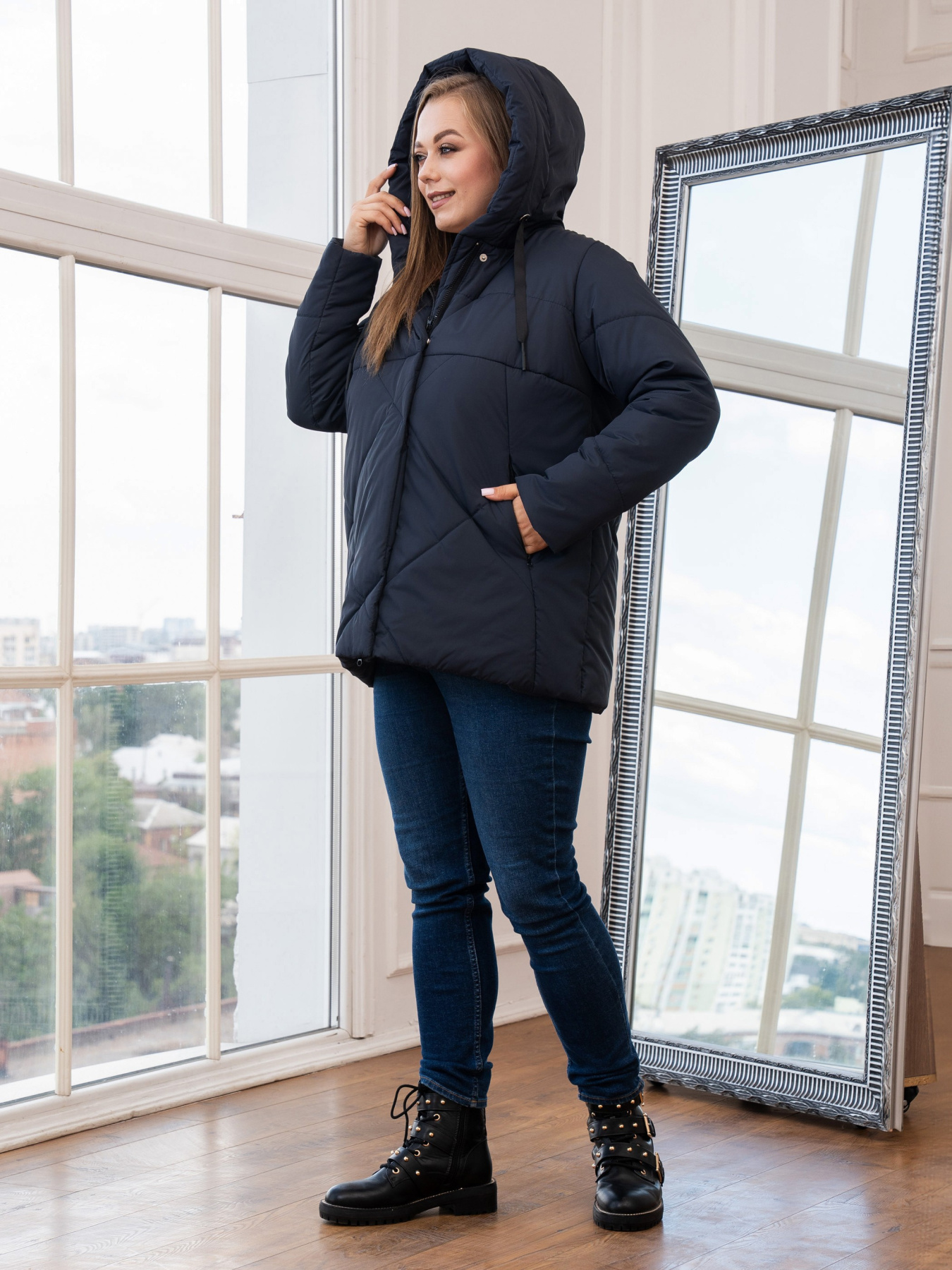 Демисезонная куртка UVENTUM модель 00157-mt-BLU Фото