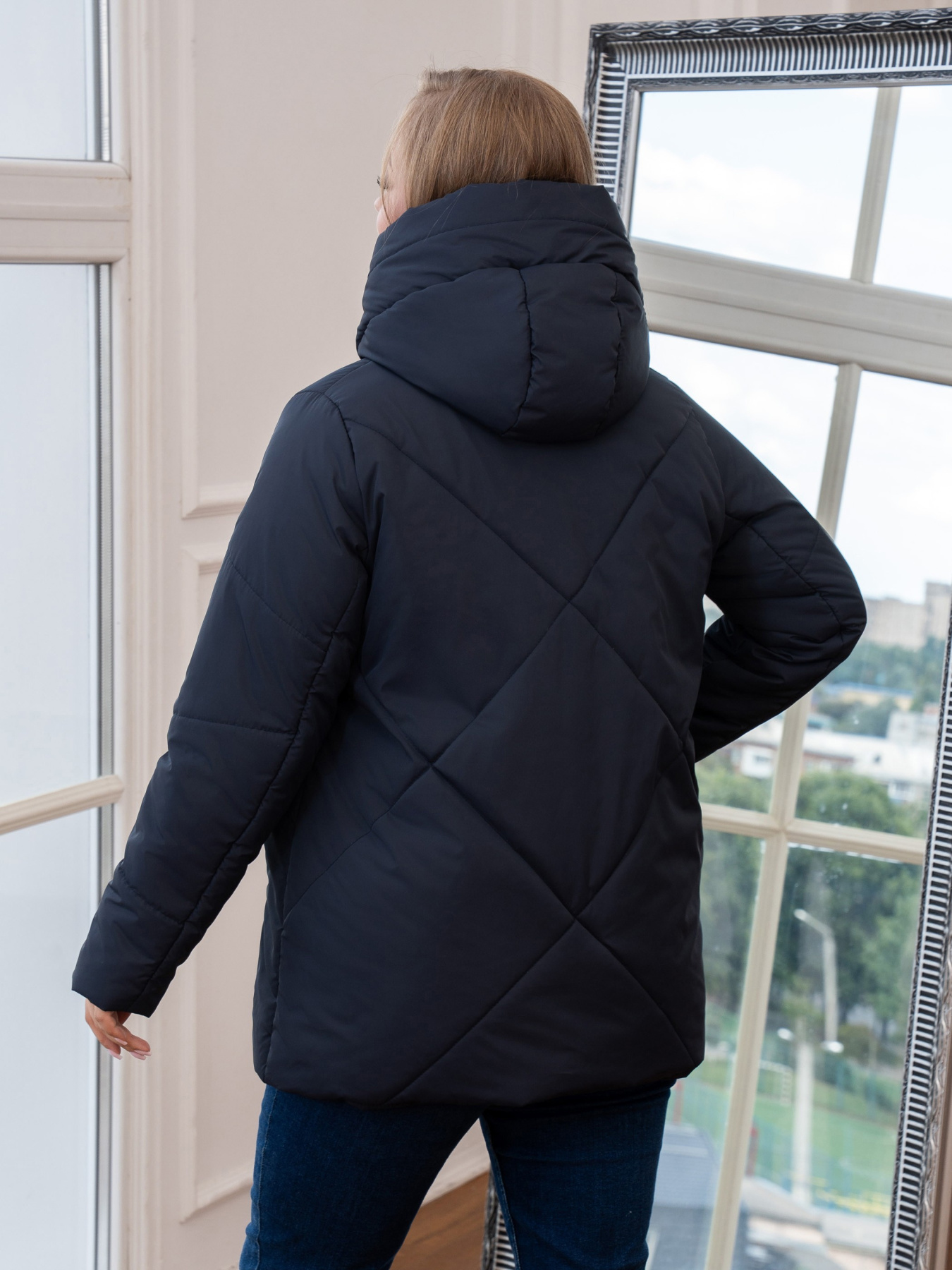 Демісезонна куртка UVENTUM модель 00157-mt-BLU Фото