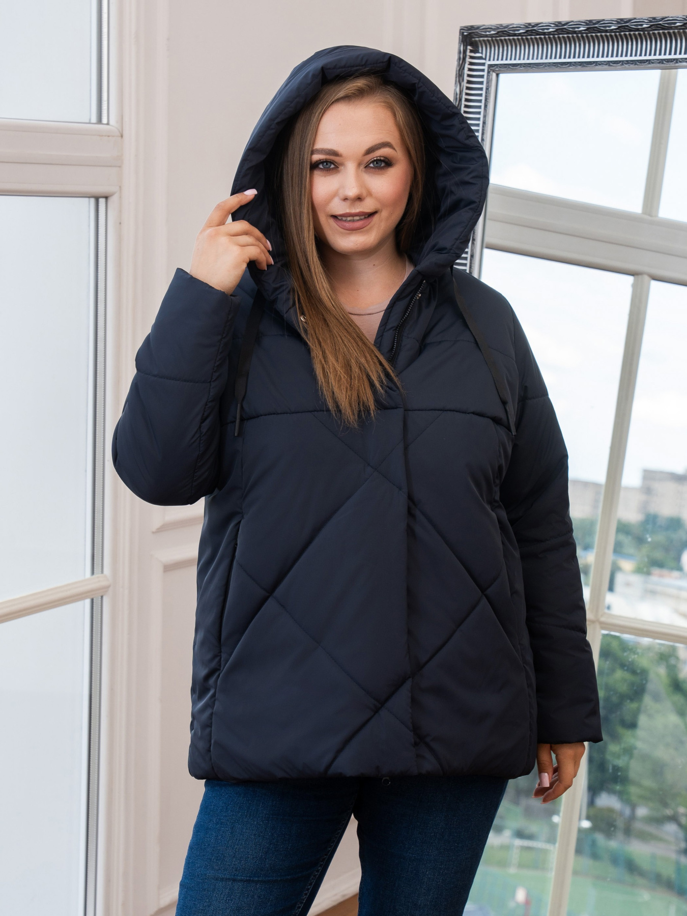 Демісезонна куртка UVENTUM модель 00157-mt-BLU Фото