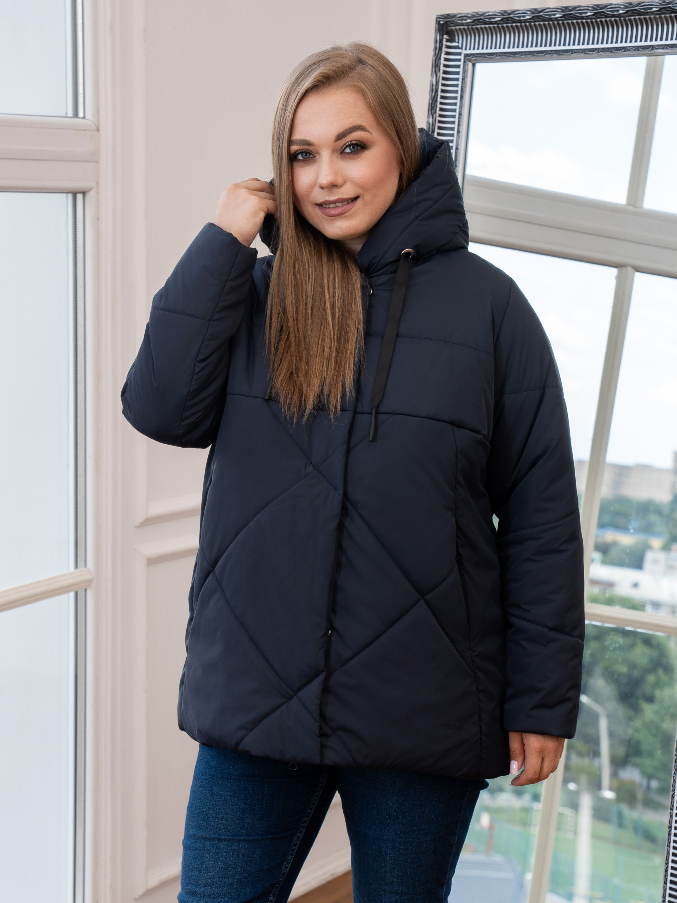 Демісезонна куртка UVENTUM модель 00157-mt-BLU Фото