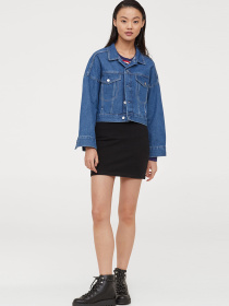 Спідниця міні H&M модель 5602686RP3_черный Фото