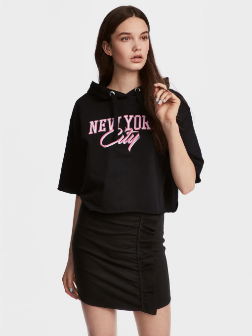 Юбка мини H&M модель 5172806RP12_черный Фото