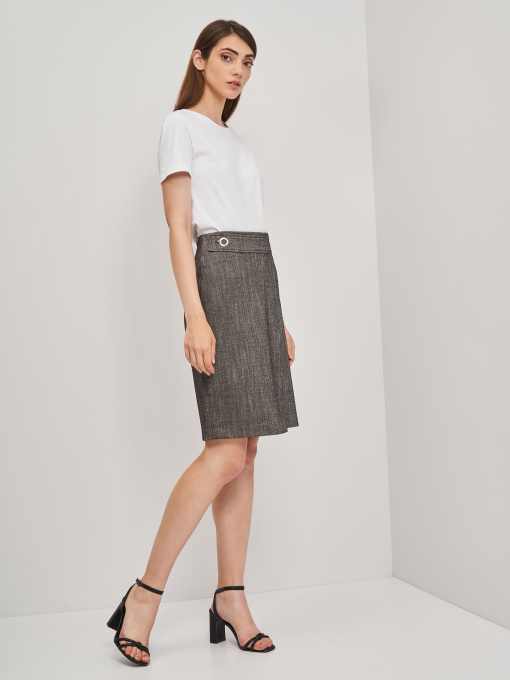 Юбки H&M модель 7784760sm_черно-белый узор Фото