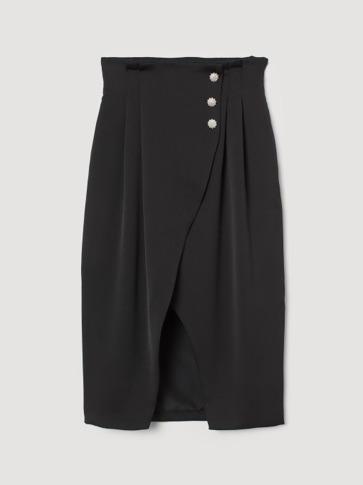 Спідниця міді H&M модель 8397170sm_Черный Фото