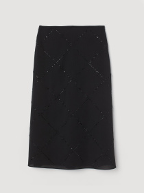 Спідниця міді H&M модель 8046800sm_Черный Фото