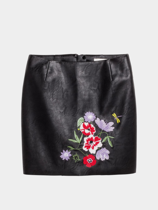 Юбка мини H&M модель 5801456bar_Черный Фото