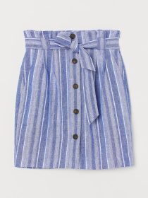 Юбка мини H&M модель 7716030sdm_Синий Фото