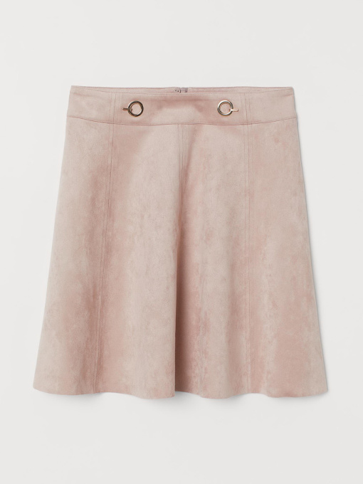 Юбка мини H&M модель 7063710log_Светло-розовый Фото