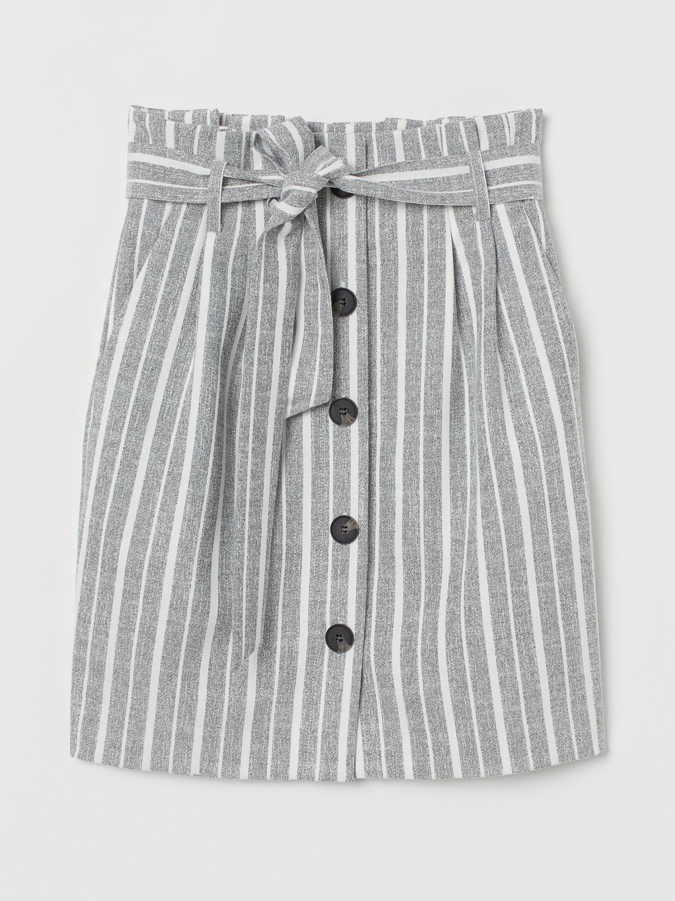 Юбка мини H&M модель 7154749log_Серый Фото