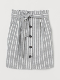 Юбка мини H&M модель 7154749log_Серый Фото