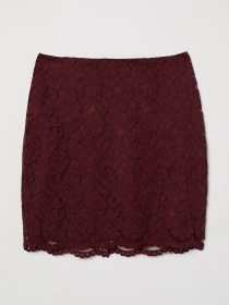 Спідниця міні H&M модель 6796068dlog_Бордовый Фото