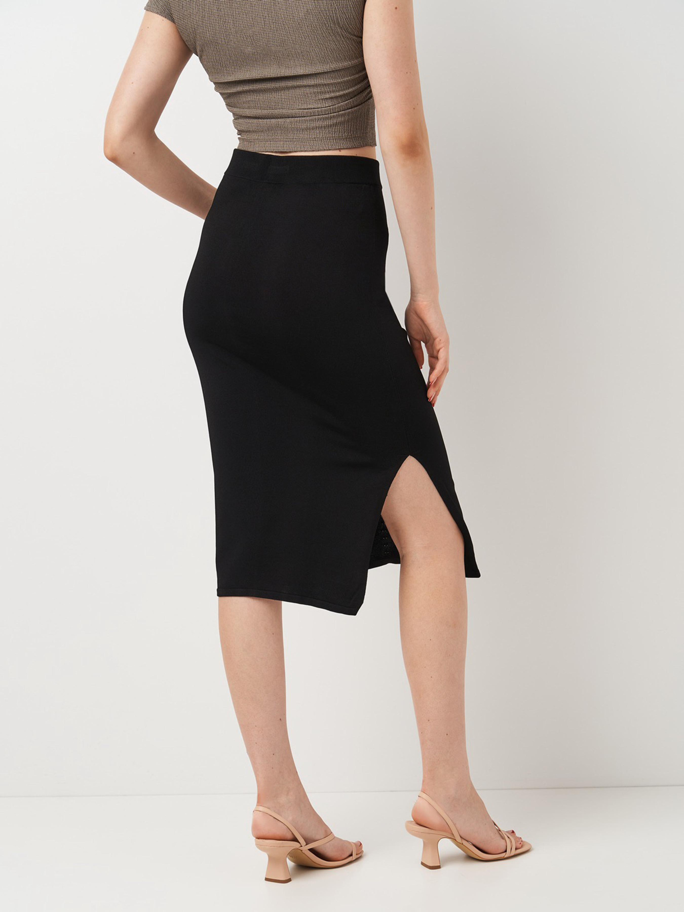 Спідниця міді H&M модель 5551012ral_Черный Фото