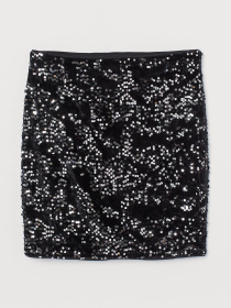 Спідниця міні H&M модель 8103860wer_Черный Фото