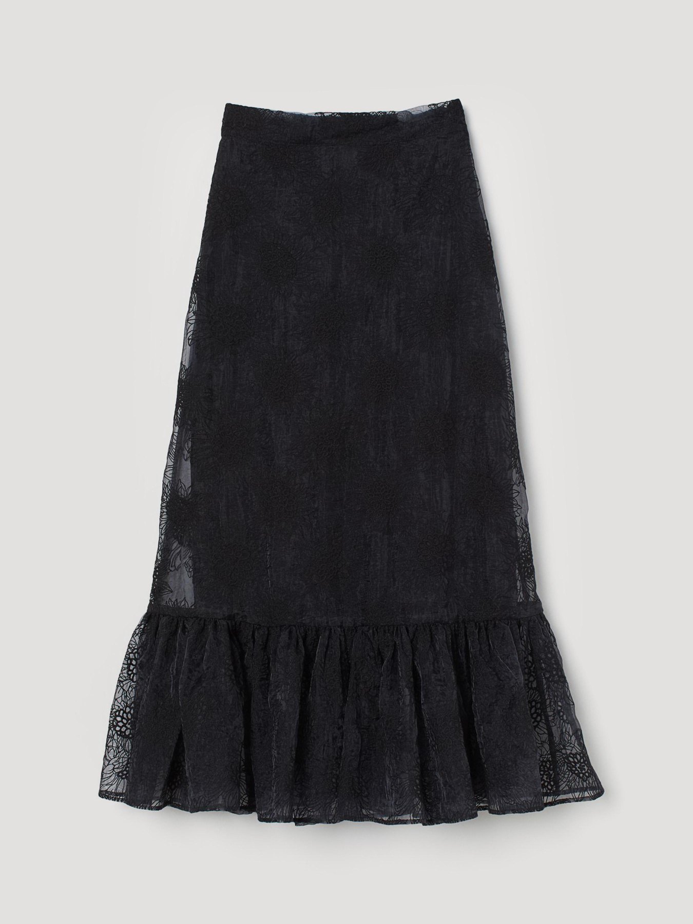 Юбка миди H&M модель 9042412arl_Черный Фото