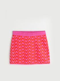 Спідниця міні H&M модель 1045036wer_Розово-оражневый Фото