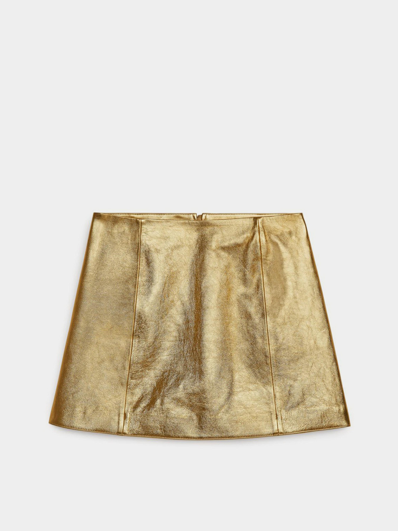 Юбка мини H&M модель 11301456wer_Золотистый Фото